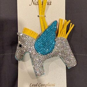NWT | Orange and Blue Winged Horse Bag Charm ⭐️